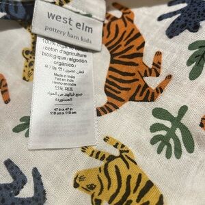 west elm x pbk Safari Swaddle (2) 47”x47”